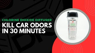 Kill Car Odors in 30 Minutes  Chlorine Dioxide Diffuser  Detail King [upl. by Ynnatirb]