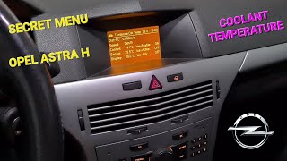 OPEL ASTRA H Coolant Temperature  Secret Menu [upl. by Slocum]