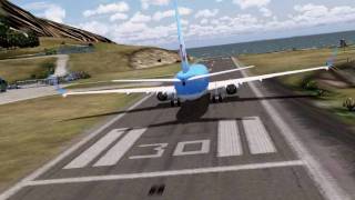 B737 takeoff at SABA [upl. by Keung]