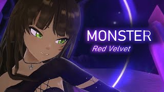 🎶 Monster  Red Velvet  EglishEspañol Lyrics  VRChatMMD Anya [upl. by Ruthann]