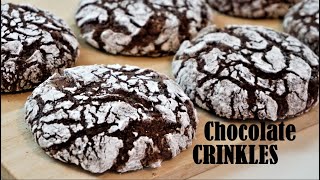 Fudgy And Chewy CHOCOLATE CRINKLES [upl. by Leveroni]