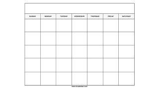 Free Printable Blank Calendar Template  VL Calendar [upl. by Llertnauq]