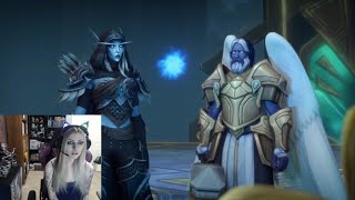 LadySurvival Reacts to quotAnduin Frees Arthas Ending Cinematicquot [upl. by Jaye536]