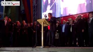 Gagik Tsarukyans speech on three parties rally [upl. by Charley]