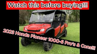 2023 Honda Pioneer 10006 full review trail tested [upl. by Imef]