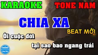 Chia Xa Karaoke Beat Tuấn Hưng Tone Nam  Ab   Hoàng Thiên Karaoke [upl. by Mathias]