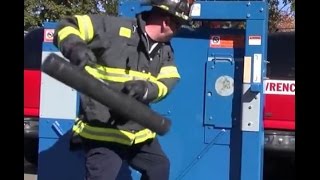 Firehouse Innovations LI Inc  Battering Ram Feature  MultiForce Forcible Entry Door Simulator [upl. by Nostaw]