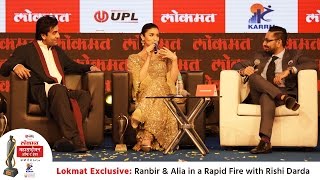 Ranbir Kapoor amp Alia Bhatt pick SRK as the Railway Minister in a rapid fire with Rishi Darda [upl. by Gilmer]