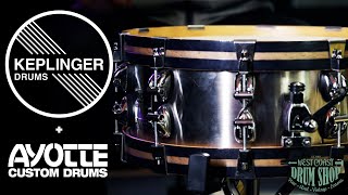 Keplinger  Ayotte 55x14quot Stainless Steel Snare Drum [upl. by Posehn]