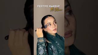 Festive makeup ft Otwoo bestfoundation glowymakeup nudelips bottlegreen grwmmakeup [upl. by Danielle]