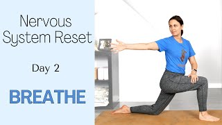 Nervous System Reset  7 Day Yoga Program  Day 2  Breathe [upl. by Dynah]