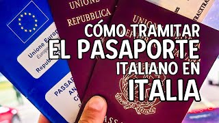 Cómo tramitar el pasaporte italiano en Italia [upl. by Aisayn]