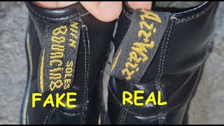 Dr Martens boots real vs fake How to tell original Doc Martens classic boots [upl. by Cud670]