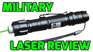 Green 532nm Chinese Military Laser Pointer Review [upl. by Wolk]