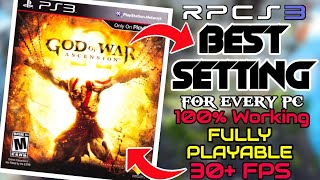 God of war Ascension RPCS3 Best Setting for Every PC  Fully Playable  30 FPS  Retro Revival [upl. by Sulecram]