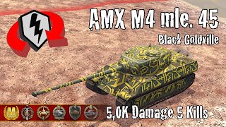 AMX M4 mle 45  50K Damage 5 Kills  WoT Blitz Replays [upl. by Lanam496]