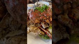 Trying the Alaskan Black Pepper Crab for the First Time  JUMBO Seafood  Singapore Rikhalove [upl. by Camfort]