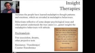 86 Lecture6 Insight Therapies Modern TherapiesCognitiveBehavioral TherapyDrug Therapies [upl. by Powder]