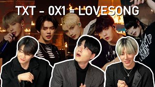 Koreans React To TXT  0X1  LOVESONG [upl. by Mast]