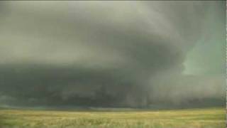 INTENSE Inflow winds Supercell mesocyclone timelapse [upl. by Enellek]