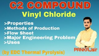 Vinyl Chloride By EDC thermal pyrolysis Diploma 5th sem PRampPT Unit5 C2 Compounds [upl. by Eugene]