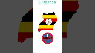 Top 10 countries where Facebook is banned apps socialmedia [upl. by Nilla]