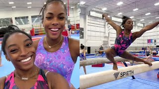 Simone Biles  Meet Comeback Recap amp Back Training for 2023 US Championships [upl. by Nednarb732]