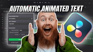 Actual Automatic Animated Subtitles In Davinci Resolve Studio [upl. by Aniela]