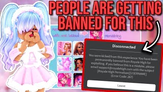 YOU CAN GET BANNED FOR DOING THIS IN THE CHRISTMAS UPDATE Roblox Royale High Glitterfrost 2023 [upl. by Hillhouse]