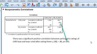 Spearmans correlation in SPSS [upl. by Norval16]