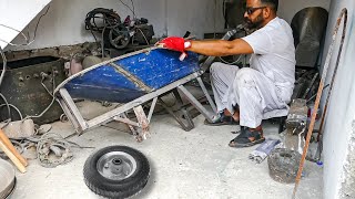 How Wheelbarrow is Made  Wheelbarrow Making Process  Making a Best Wheelbarrow [upl. by Vonny]