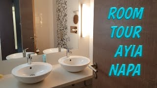 HOTEL ROOM TOUR  VASSOS NISSI PLAGE  CYPRUS  AYIA NAPA [upl. by Airrej]