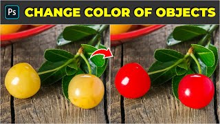 How to change color of objects in adobe photoshop  Photoshop Tutorial [upl. by Kcuhc366]