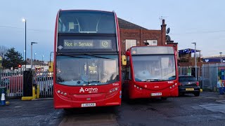 BUSES AT EDMONTON GREEN amp ENFIELD BUS GARAGE [upl. by Eibocaj]