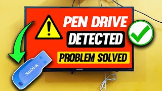 Why Your Pendrive Not ShowingDetecting in TV Solved 100 [upl. by Elbys]