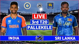 India vs Sri Lanka 3rd T20 Live Scores  IND vs SL 3rd T20 Live Scores amp Commentary  India Batting [upl. by Burkhard]