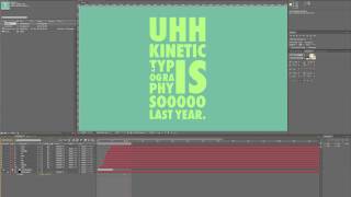 Kinetic Typography Tutorial [upl. by Ahsekat]