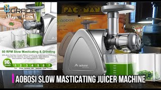 Aobosi Slow Masticating Juicer Machine [upl. by Arodal382]