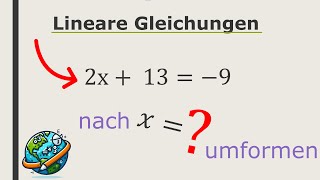 Lineare Gleichungen lösen  Äquivalenzumformung  Gleichungen umformen  Wissenswelt Mathe [upl. by Aivatahs92]