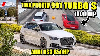 Sike Rollking i njegov Audi RS3 850HP su kraljevi klase 10 sec na balkanu [upl. by Callista45]