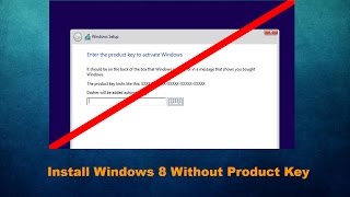 How To Install Windows 81 without a Product Key [upl. by Ynor]