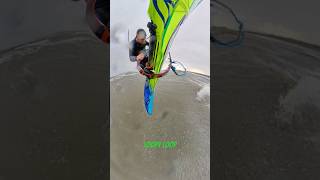 Wet landed loopy loop windsurfing wavesailing neilpryde [upl. by Ellehcirt]