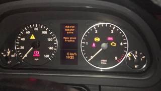 HOW TO RESET TYRE PRESSURE ON MERCEDES A CLASS [upl. by Eugen]