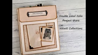 Double sided Folio  Nitwit Collections  Project share [upl. by Latt]