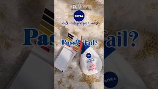 pH test of Nivea milk delight face wash  Normal vs Water test  pass ✅ or fail ❌ [upl. by Olegnaleahcim]