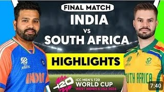 India vs South Africa ICC T20 World Cup 2024 Final Match Highlights  IND vs SA Highlights [upl. by Renard142]