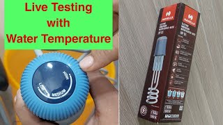 Live Testing of Havells HP15 Auto Cut Off Immersion Water Heater 1500 watt by Emm Vlogs [upl. by Yelssew]