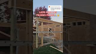 LISTO PARA LAS TRUSSES FIBRAS🙏🫡 chaparroelfibras construction carpentry framing trusses tips [upl. by Genaro131]