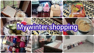 My Winter Shopping 🛍  Andy Wala halwa 🤤🍳 Winter Full Vlog 💁‍♀ Meri Shopping [upl. by Pinto796]