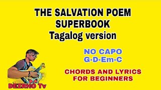 THE SALVATION POEM SUPERBOOK TAGALOG VERSION CHORDS AND LYRICS FOR BEGINNERS [upl. by Palumbo757]